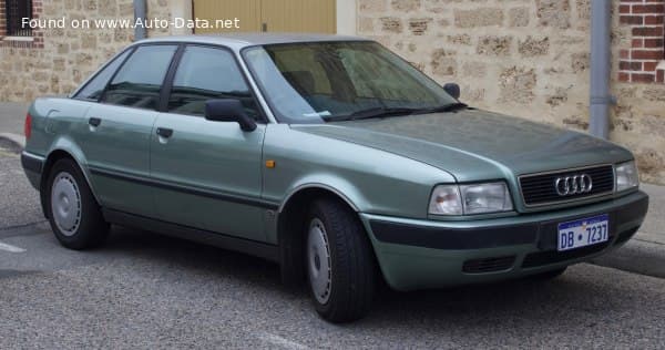 1991 Audi 80 (B4, Typ 8C) 1.9 TDI (90 Hp)